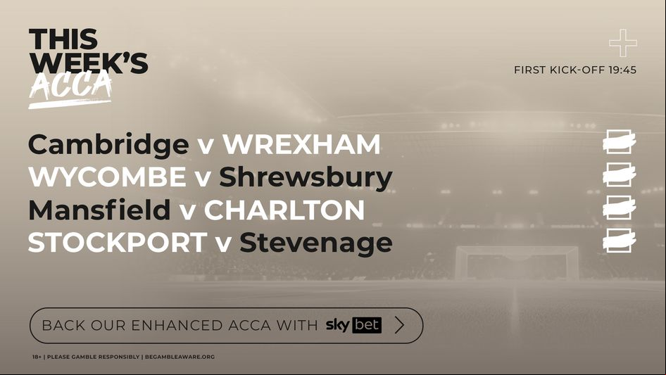 CLICK HERE for our 11/1 acca!