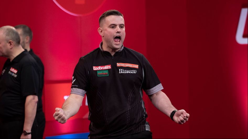 Luke Woodhouse celebrates his win