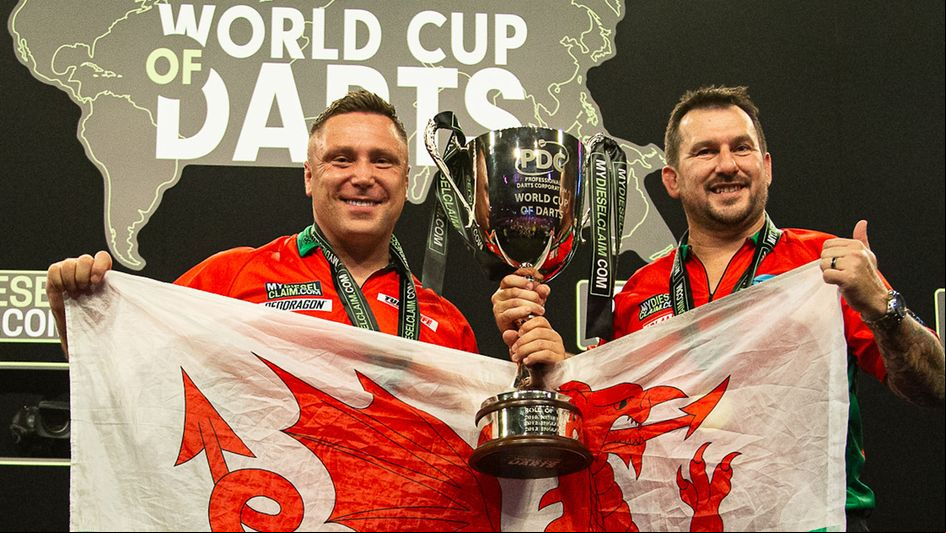 Gerwyn Price and Jonny Clayton won the World Cup of Darts (Picture: Jonas Hunold/PDC)