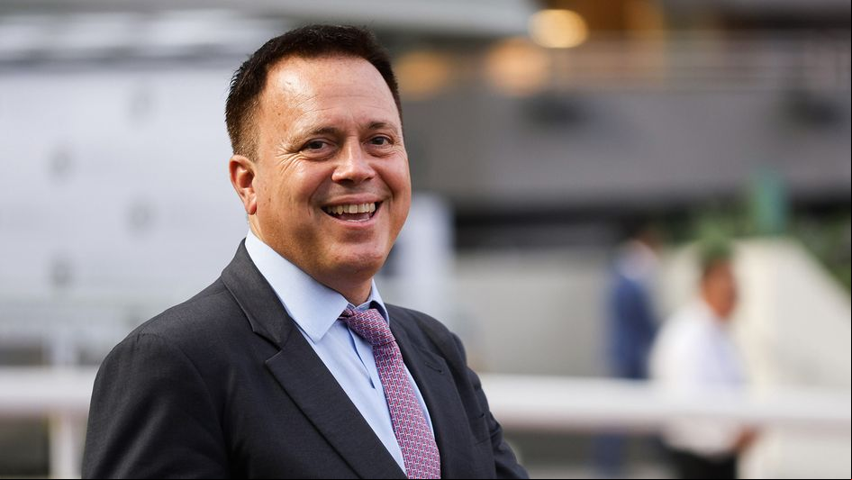 Caspar Fownes celebrates another profitable day (HKJC)