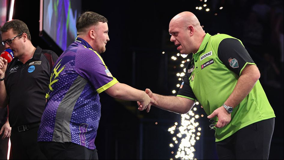 Luke Littler and Michael van Gerwen (Picture: PDC)