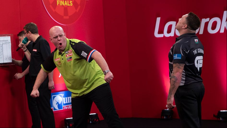 Michael van Gerwen beat Gerwyn Price in the final (Picture: Lawrence Lustig/PDC)