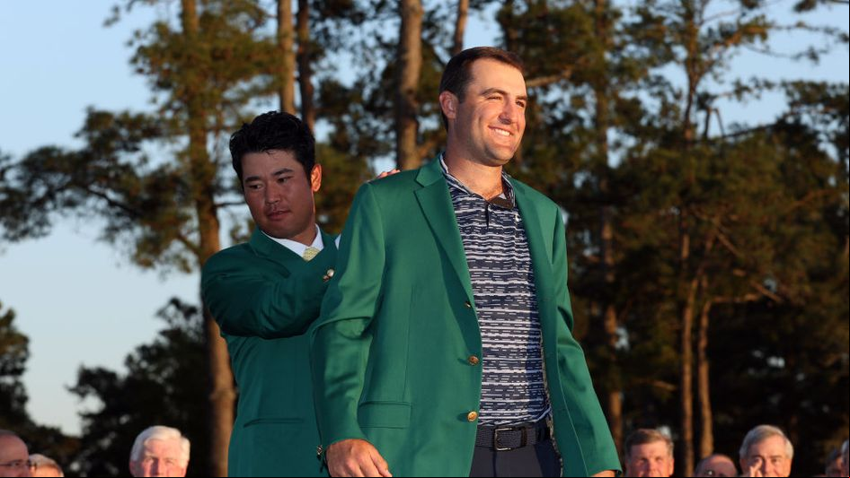 Scottie Scheffler with his Green Jacket