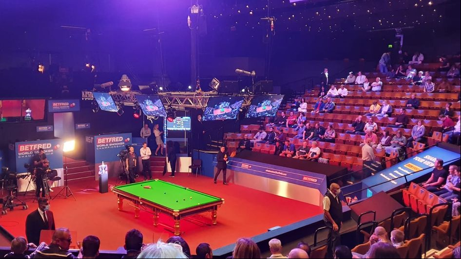 Here's the scene at the Crucible earlier